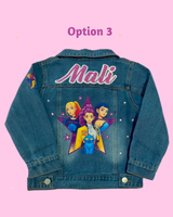 K-Pop Demon Hunters Denim Jacket with Custom Glitter Name