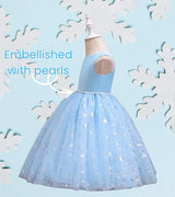 Girls Princess Outfit Custom Elsa Inspired Birthday Dress with Name