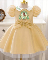 Princess Birthday Party Dress. Custom with Child’s Name. Personalised Outfit for Girls