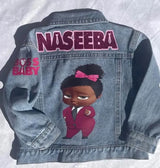 Boss Baby Denim Jacket, Personalized Kids Outfit, Custom Name Apparel