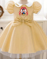 Princess Birthday Party Dress. Custom with Child’s Name. Personalised Outfit for Girls