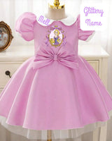 Princess Birthday Party Dress. Custom with Child’s Name. Personalised Outfit for Girls