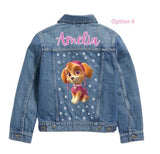 Custom Kids Denim Jacket: Rescue Pup Theme, Personalised