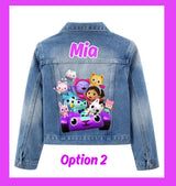 Gabby Dollhouse Custom Denim Jacket