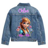 Frozen Princess Custom Denim Jacket Anna
