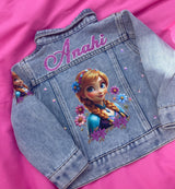Frozen Princess Custom Denim Jacket Anna