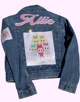Custom Kids Denim Jacket, Personalized Theme, Birthday Party