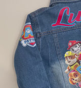 Custom Kids Denim Jacket: Rescue Pup Theme, Personalised